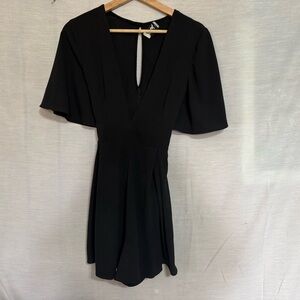 Show Me Your Mumu Tallara Black Plunge Romper M